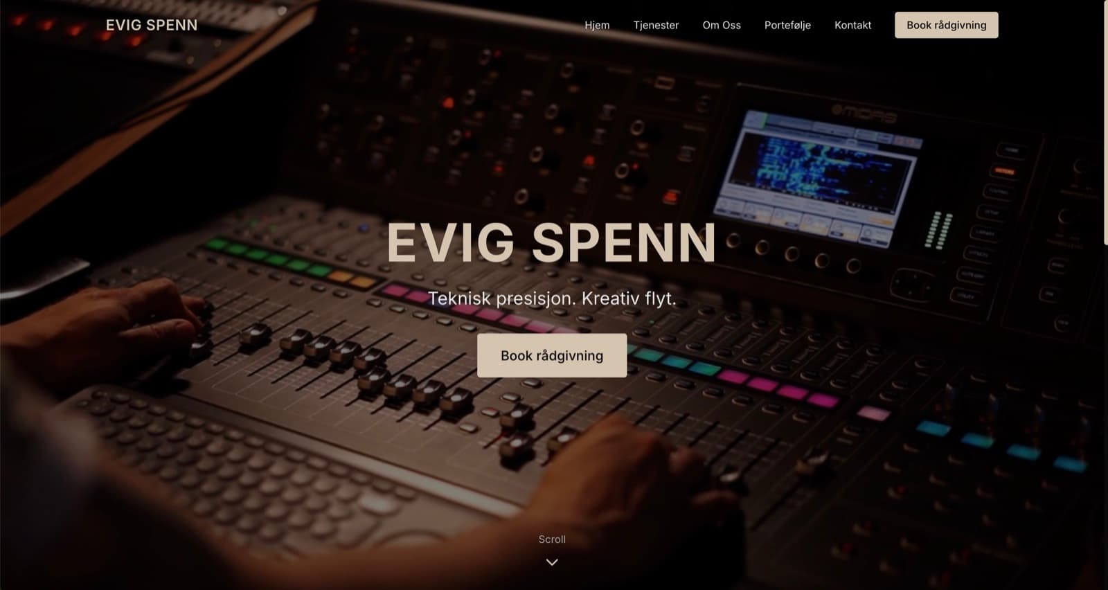 Evig Spenn nettside