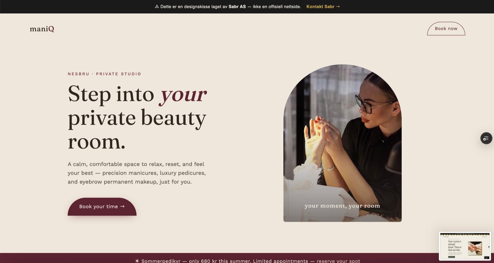 ManiQ designskisse